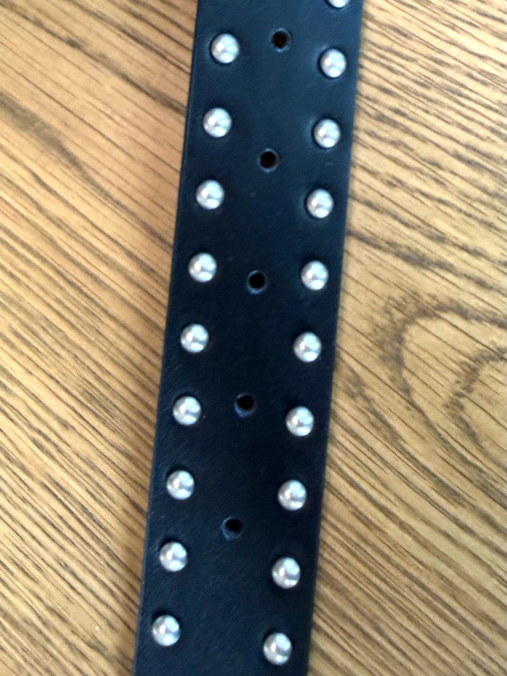 Good American Studded Western Leather Belt Black Silver GAB036 NWT - Picture 15 of 15